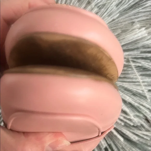 Pink Loafers with Gold Accent - Picture 9 of 12